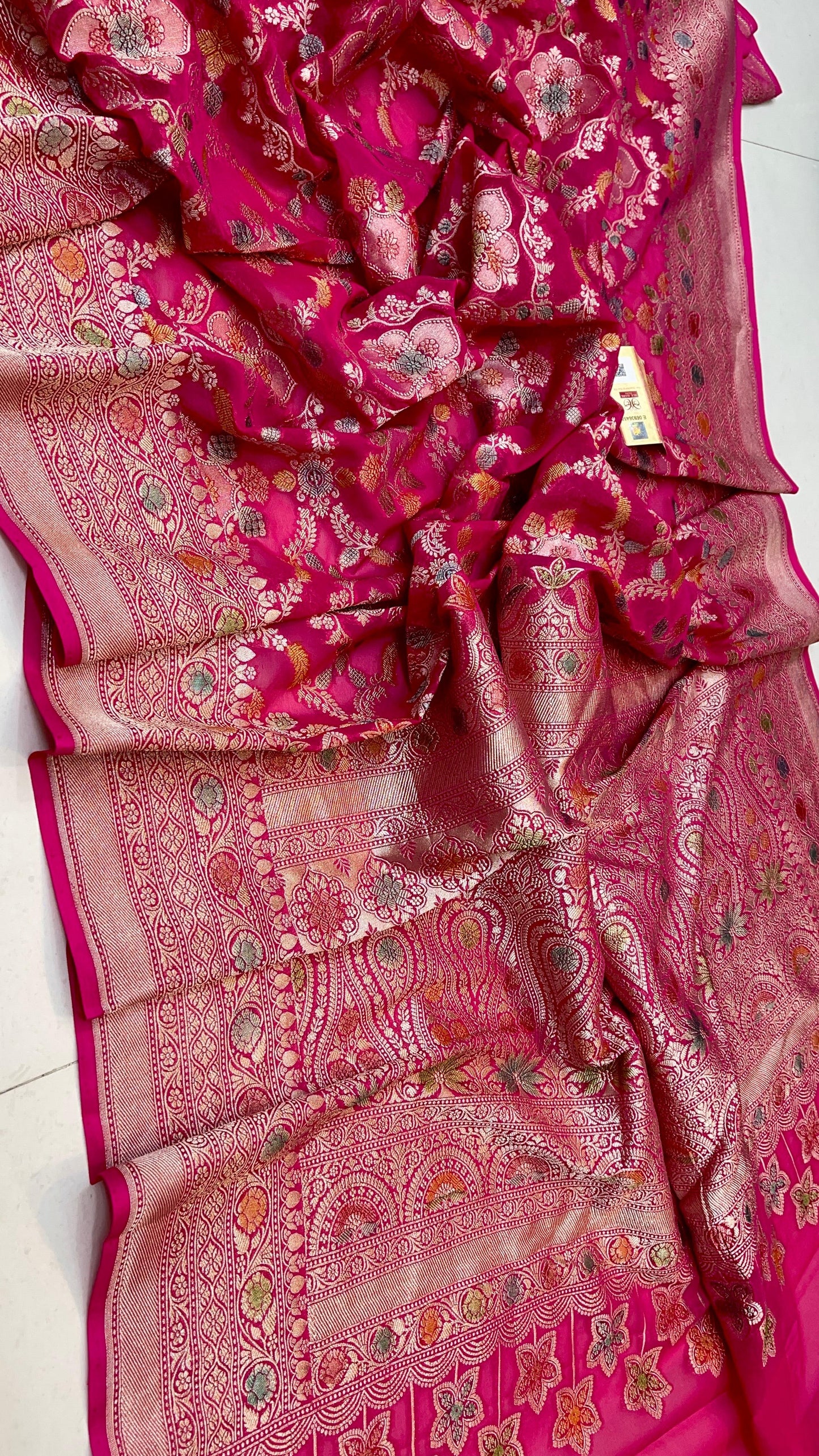Mahitashi gorgette saree Indian sari blouse