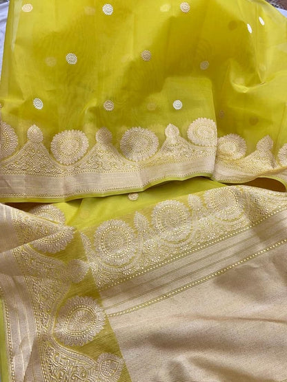 Marim Banarsi Kora saree Indian saree