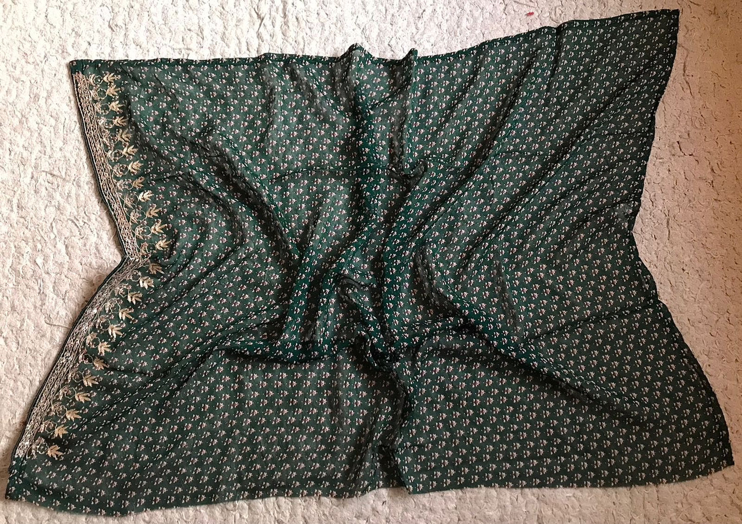 Premium gorgette silk saree handmade sari blouse