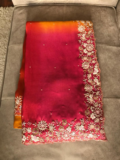 Ramaisha Tissue Organza saree Luxury styled sarees blouse