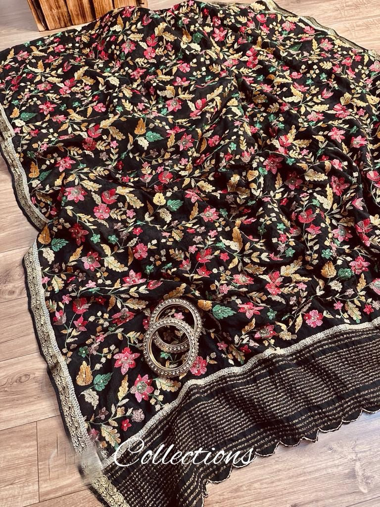 Rimini Embroidered Chinon Sarees