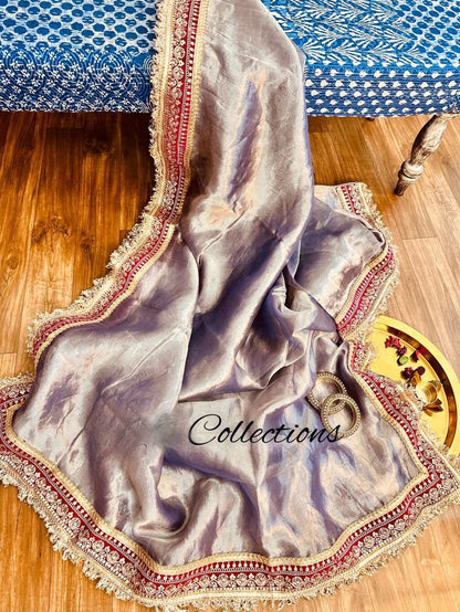 Banarsi tissue weaved saree indian saree