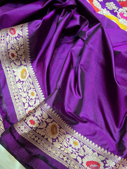 Navisha Banarsi saree Katan silk saree rangkat saree blouse