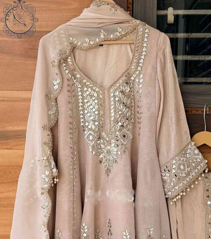 Tissue stitched dress gottapatti dress Partywear dresses for women