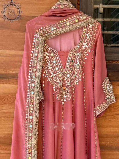 Tissue dress designer Anarkali dress stitched long dress