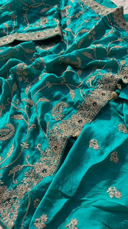Wedding Gajji silk saree bridal saree