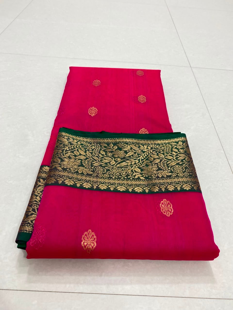 Pink Chanderi saree katan silk saree Indian sari blouse