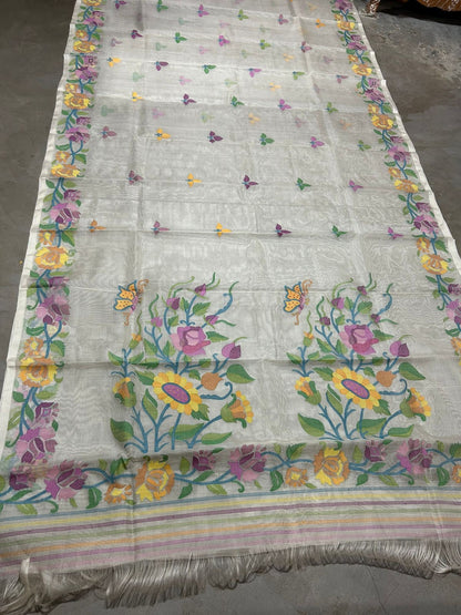 Nivani Tantuj Jamdani Saree Indian sarees
