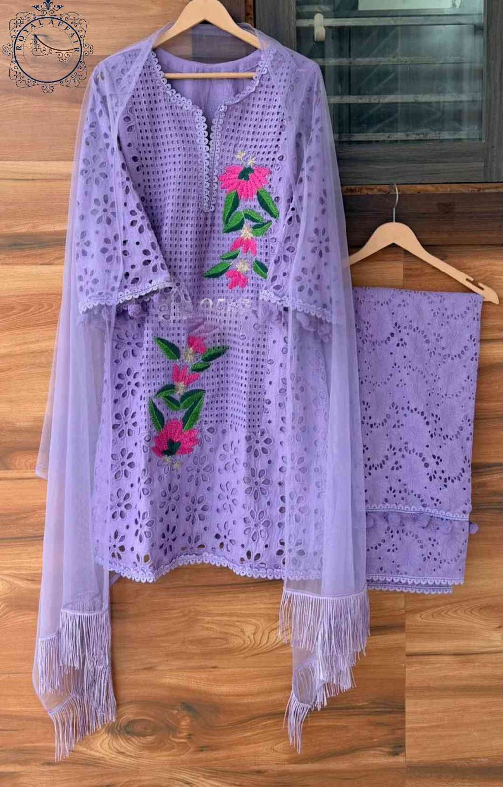 Chikankari dress stitched dress bridesmaid dress