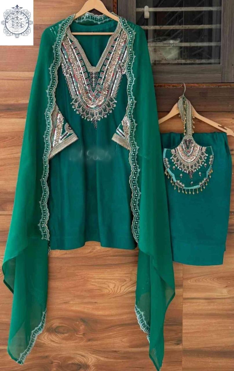 Silk stitched designer dress handmade designer stitched dresses Indian dress