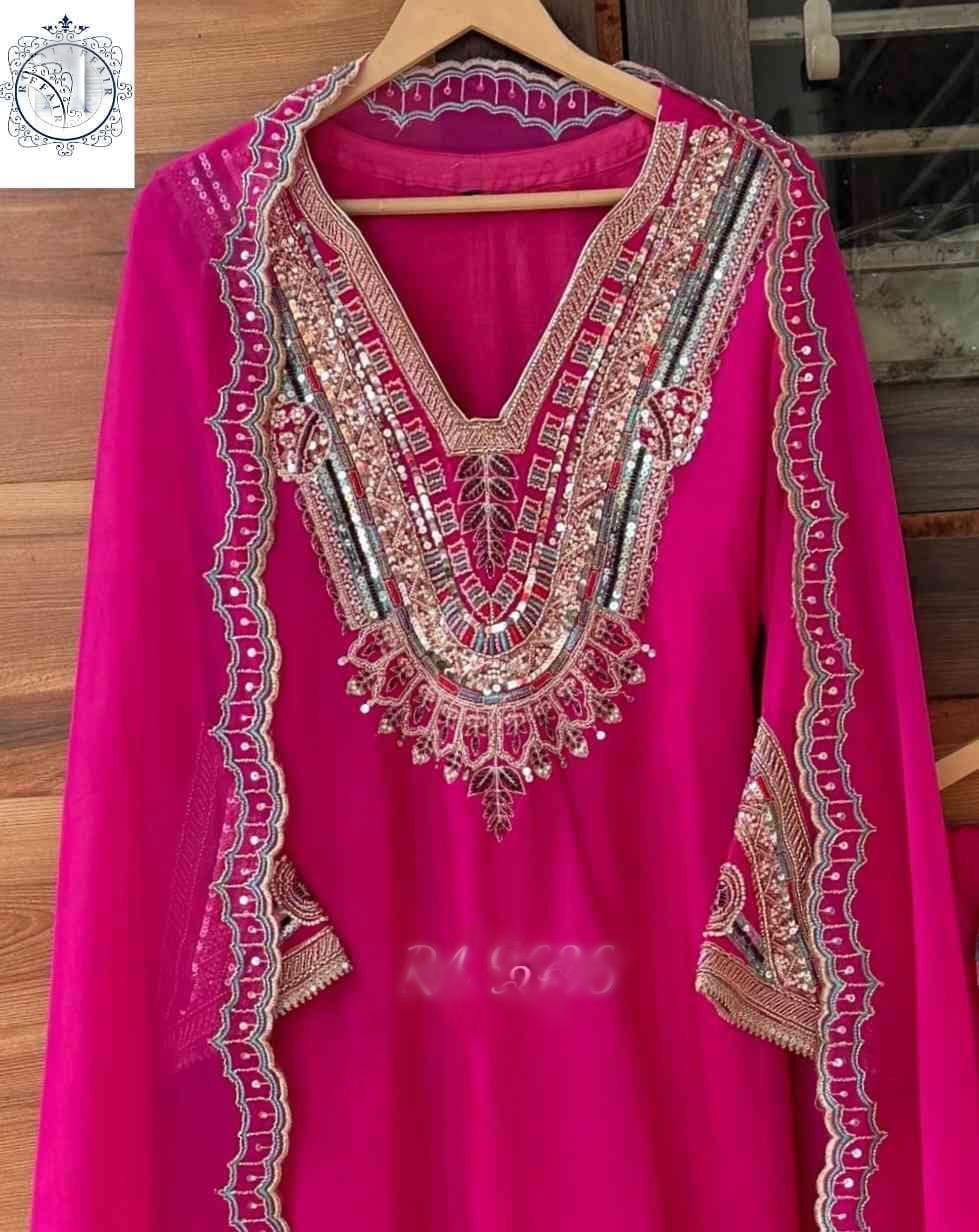 Silk stitched designer dress handmade designer stitched dresses Indian dress