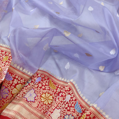Marima kora silk saree handwoven saree Zari booties sarees blouse women clothing