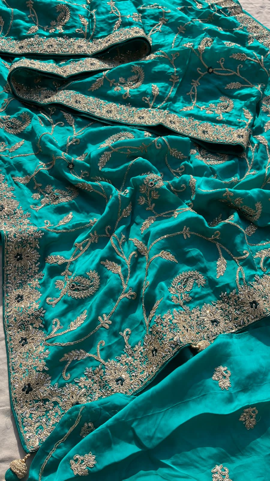 Wedding Gajji silk saree bridal saree