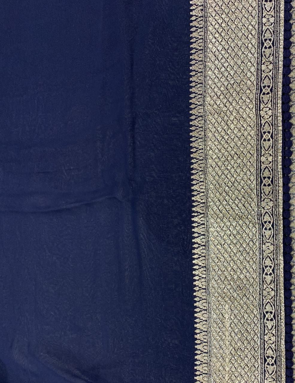 Luxurious Striped Saree Gorgette saree Indian sari blouse