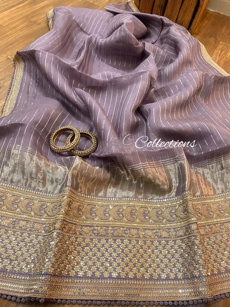 Malaiva organza silk saree Indian sari