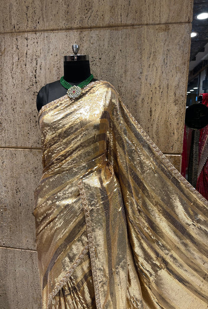 Sequins designer saree bridesmaid sarees exclusive Partywear sari blouse