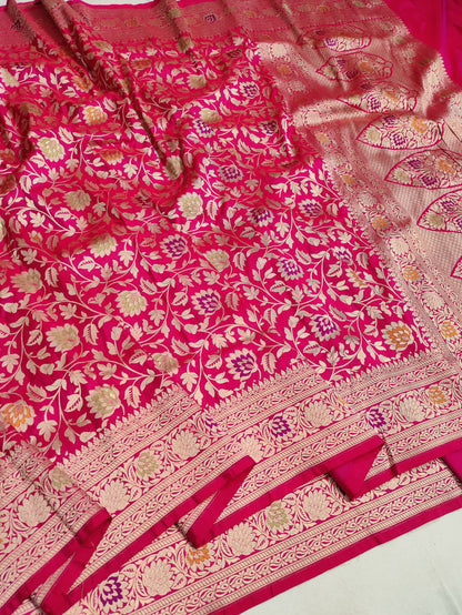 Exclusive Banarsi handloom Katan silk saree