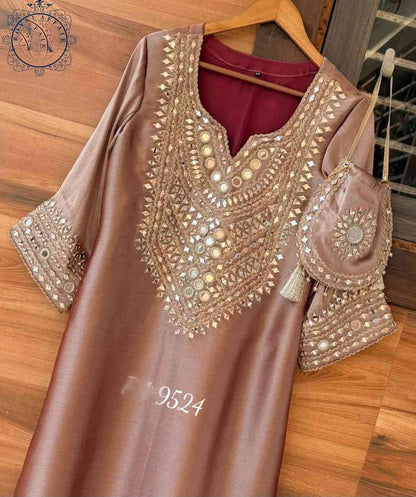 Giraffe indpired tissue dress stitched dress Indian dress Partywear dresses