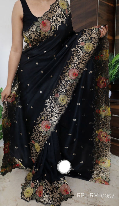 Munga Meenakari saree silk saree Indian sari blouse