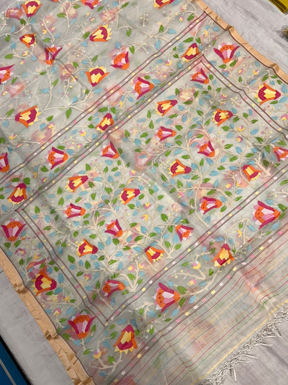 Dilbara jamdani sarees tantuj women sari