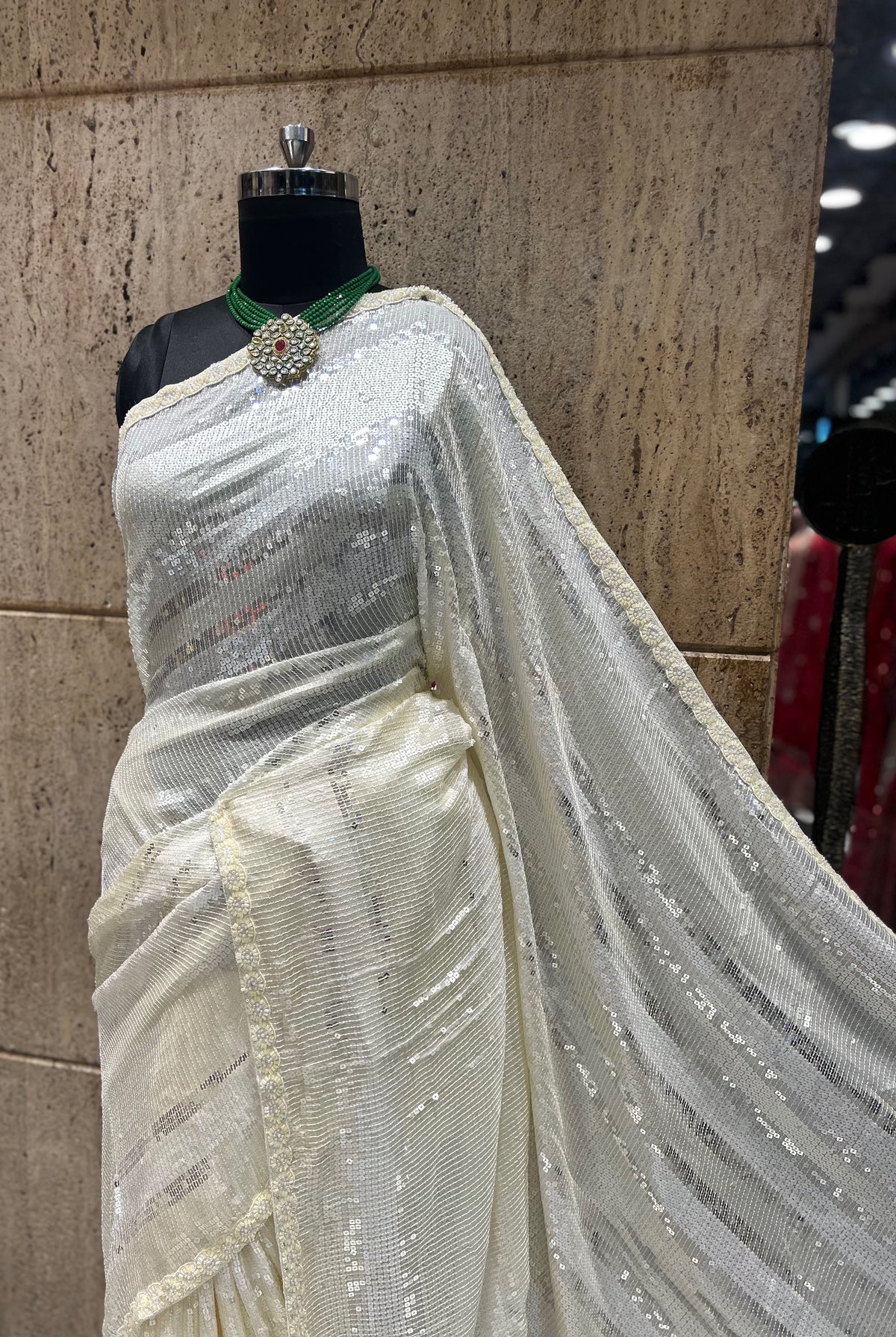 Sequins designer saree bridesmaid sarees exclusive Partywear sari blouse