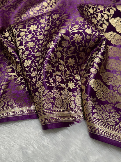 Banarsi handmade saree mashru katan silk saree Indian sari blouse