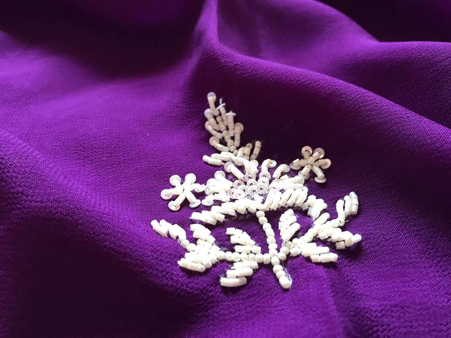 Purple premium elegant beautiful women sarees