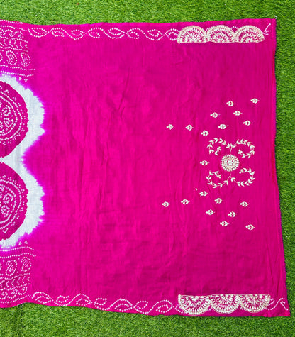 White gajji silk saree wedding sari blouse