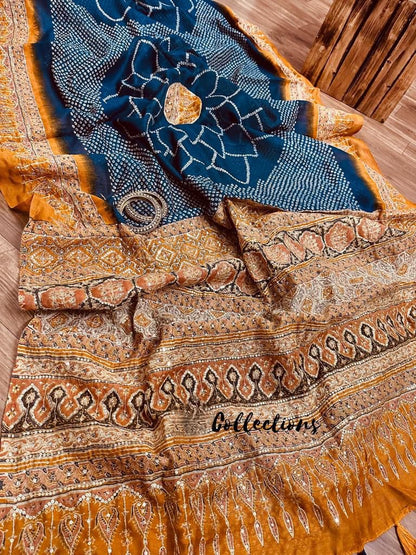 Chanderi Resham zari sequins saree