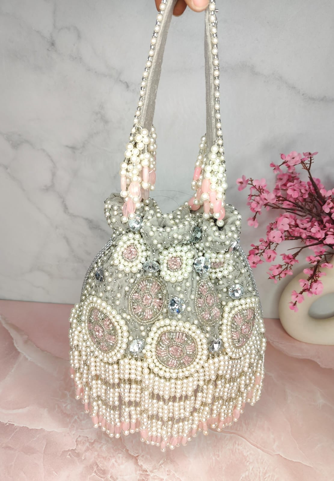 Lavish designer inspired embroidery potli