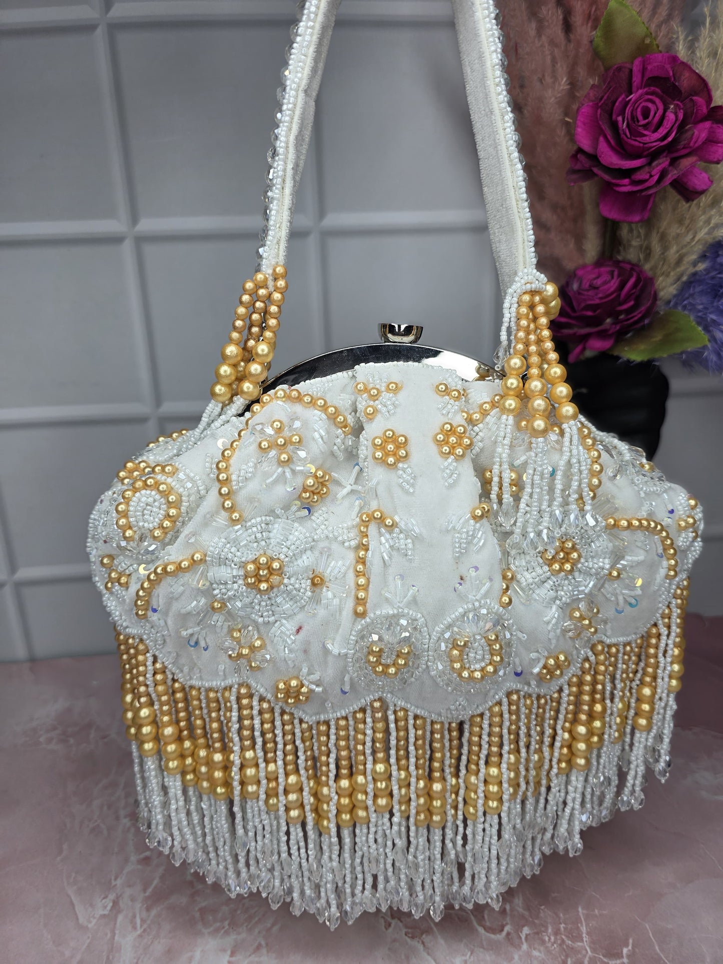 Half framed clutch bag wedding clutch bag Partywear bag