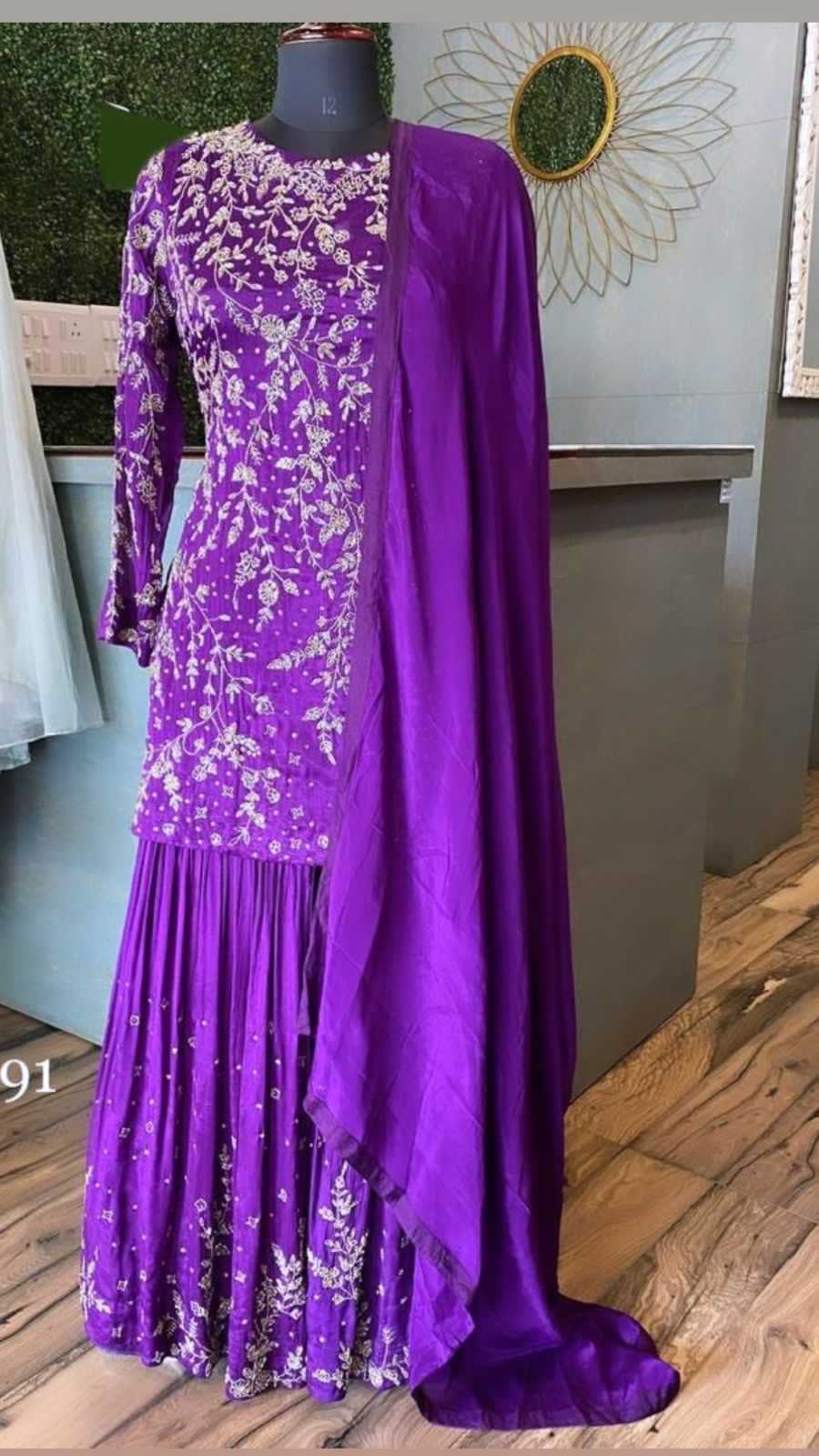 Rivisha kurta gharara dress indowestern dress