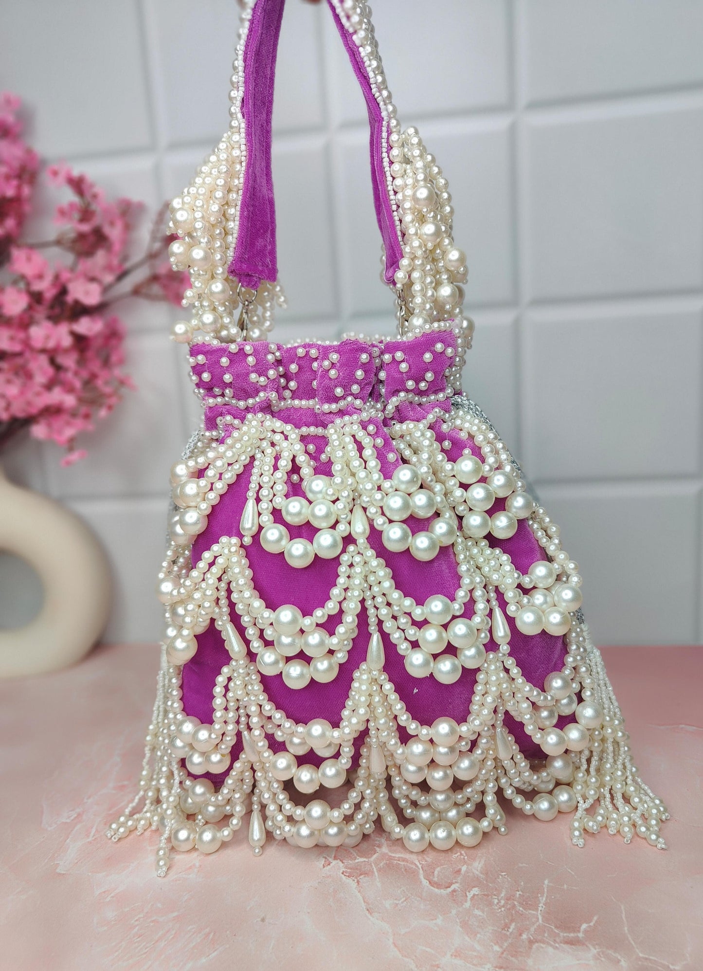 Hayat Pearl Potlis Wedding Bridal Potlis Bridesmaid  Potli