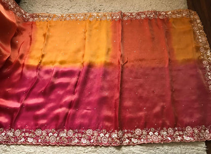 Ramaisha Tissue Organza saree Luxury styled sarees blouse