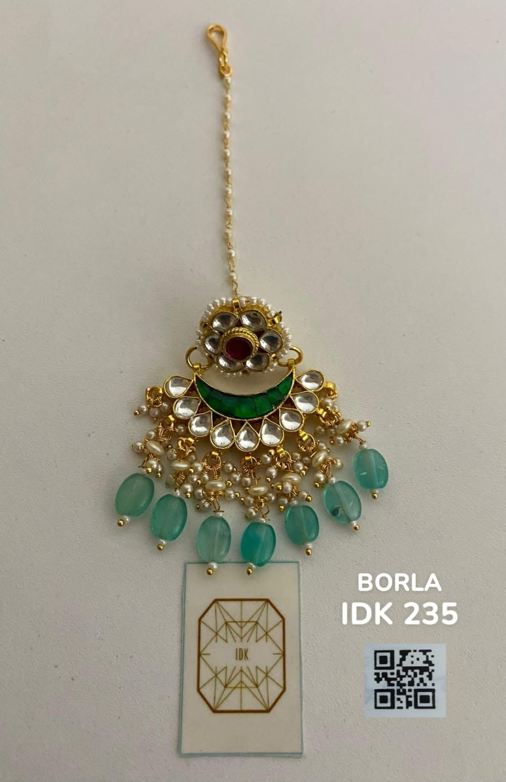 Borla Kundan tikka Indian Jewelery beads Kundan tikka women Jewelery