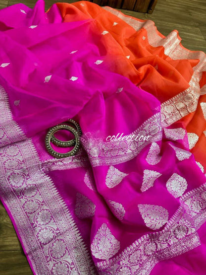 Lavashi chiffon saree,,,,Banarsi sari