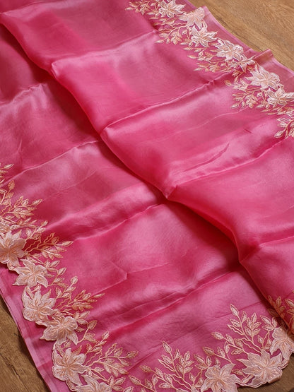 Anikashi Organza Saree Partywear saree blouse