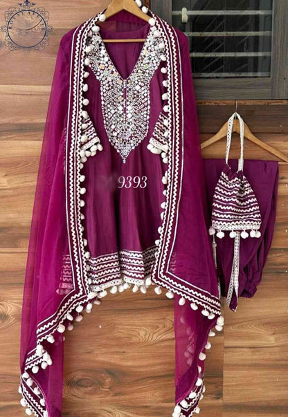 Anarkali dress cotton silk stitched dress women clothing