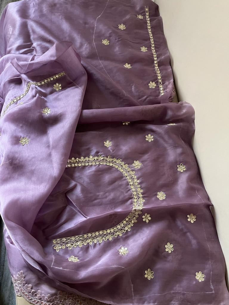 Tinisha organza gottapatti sarees partywear sari