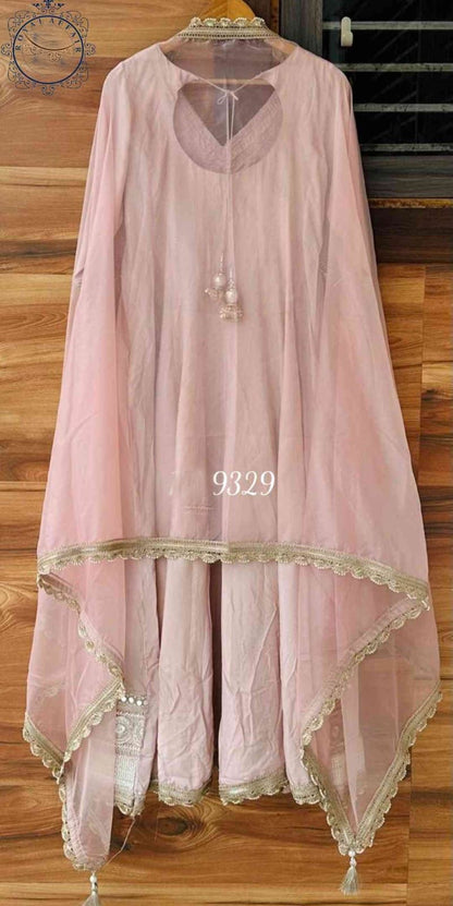 Pink Anarkali dress Indian salwar suit designer suit