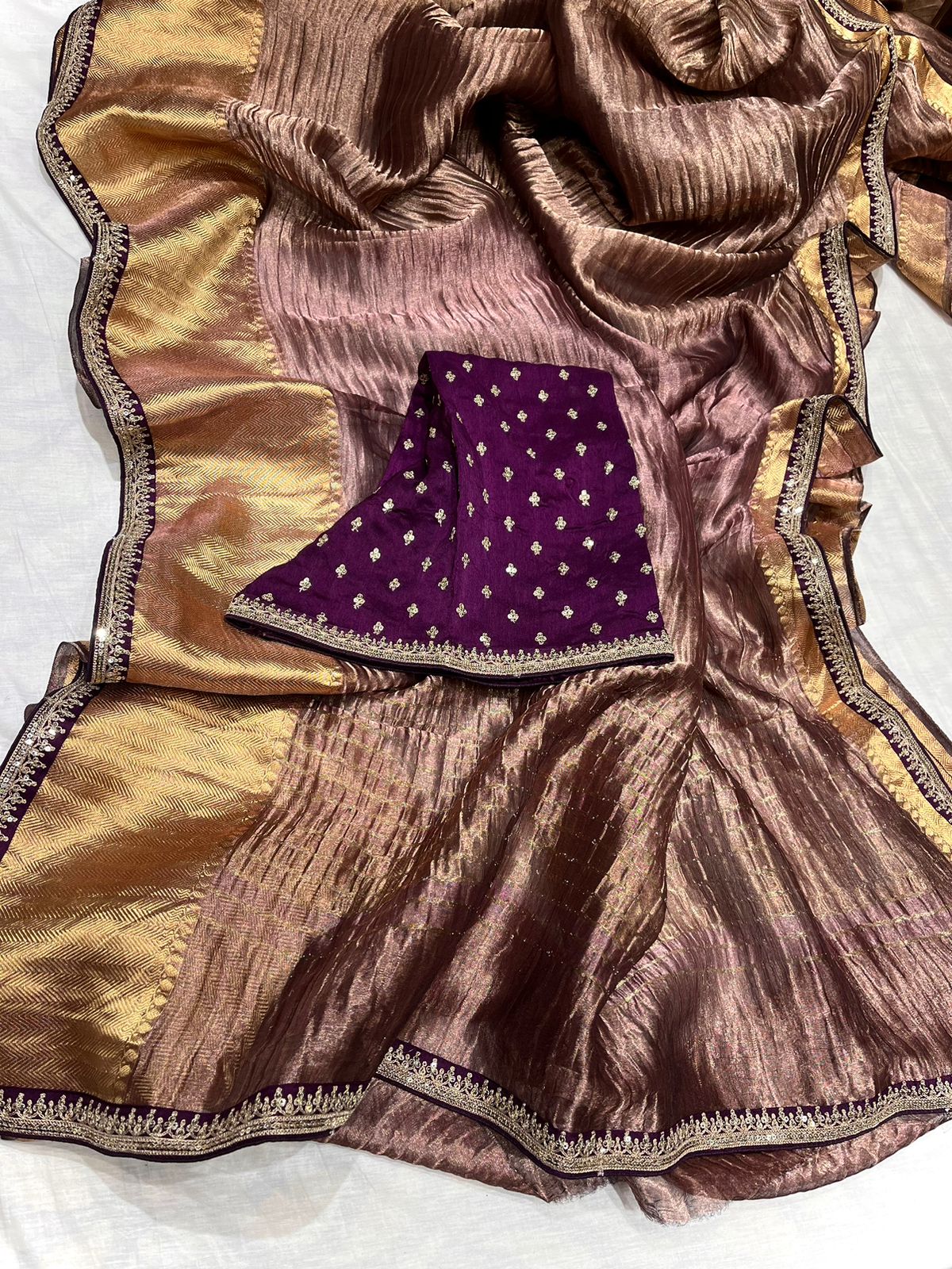 Rami tissue Kanjeevaram saree