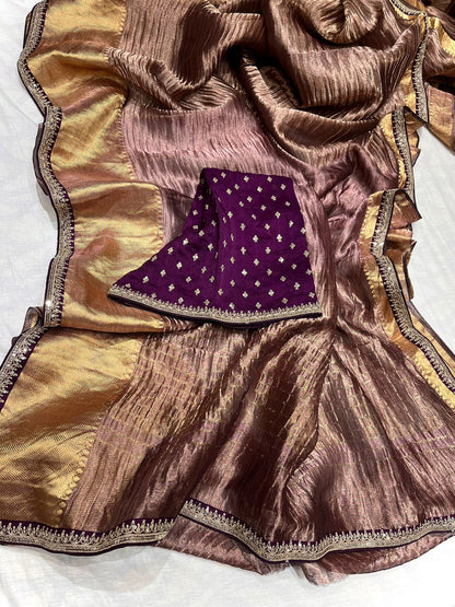 Rami tissue Kanjeevaram saree