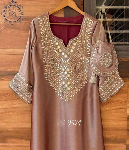 Giraffe indpired tissue dress stitched dress Indian dress Partywear dresses