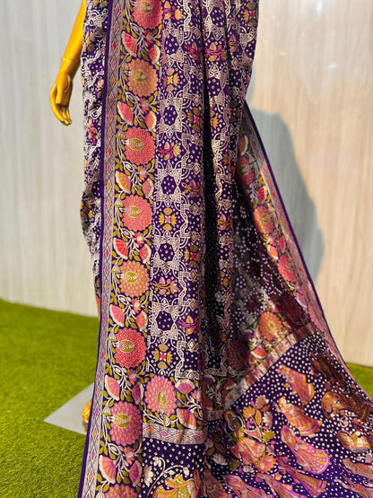 Gorgette saree gajji silk saree Indian saree blouse traditional sarees