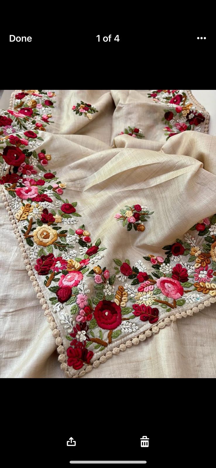 Leena French knot inspired saree women sari