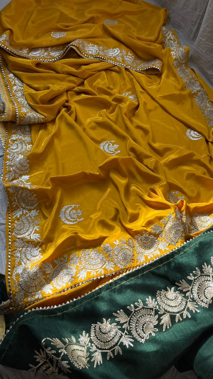 Gottapatti crepe saree