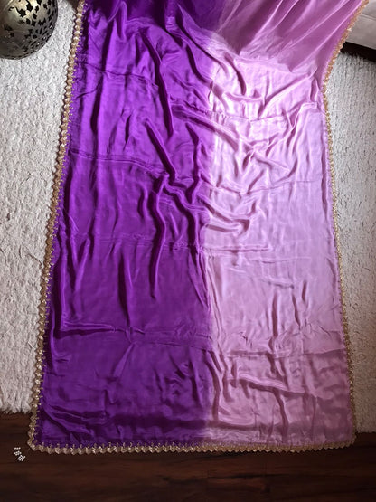 Vamia crepe chinon beautiful sarees