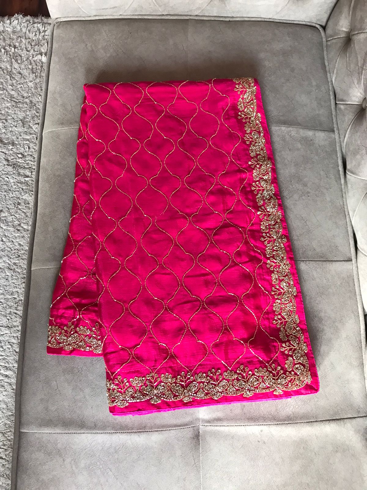 Barbie inspired Rani pink ramp sarees