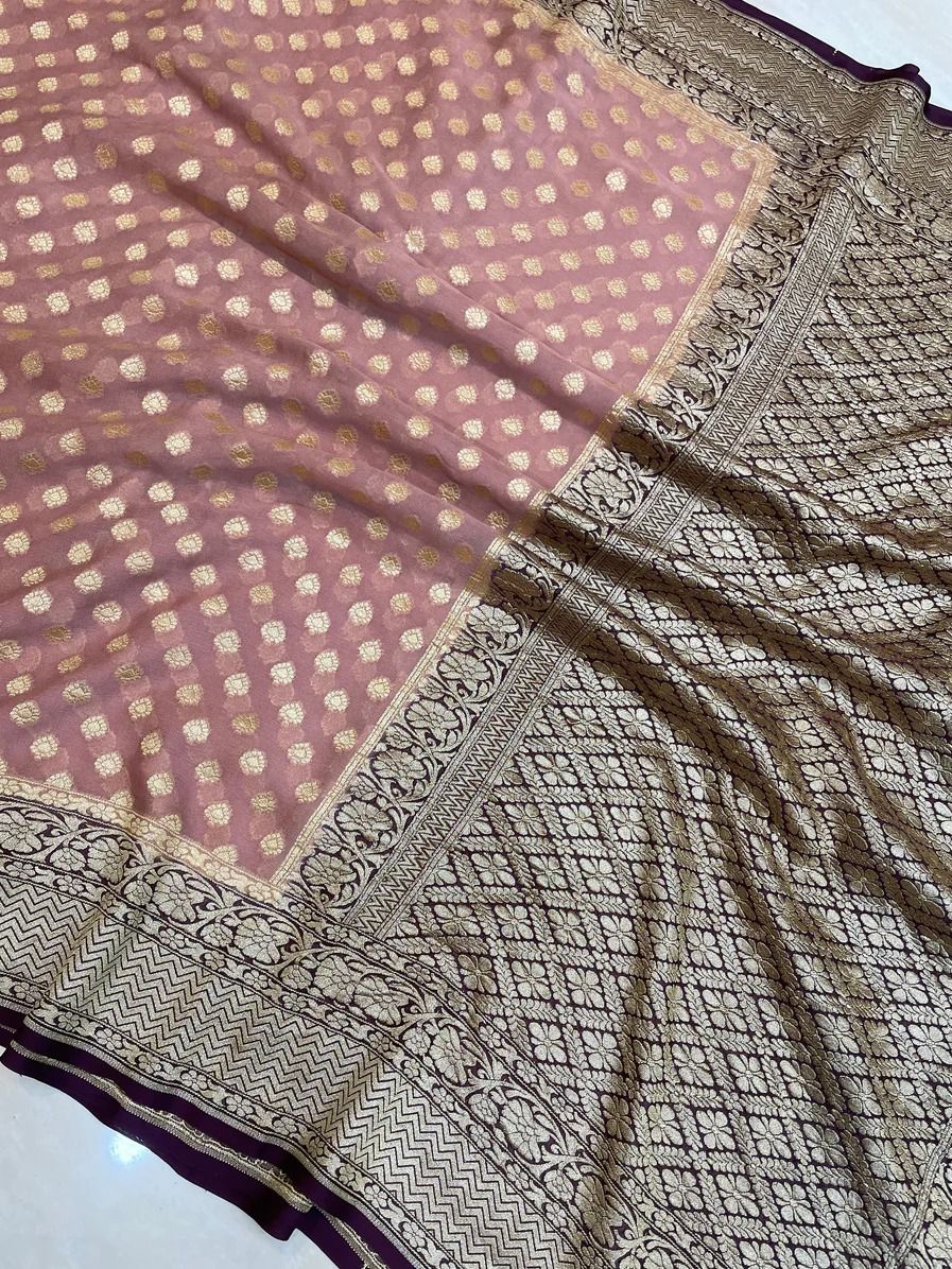 Ashika gorgette saree Gorgette saree Indian sari