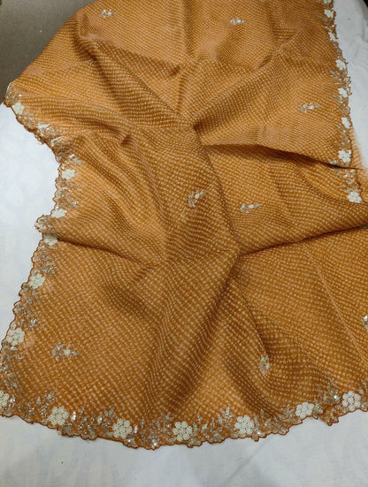 Gini pearl organza beautiful saree